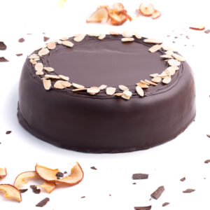 Jablkový dort s marcipánem a čokoládou